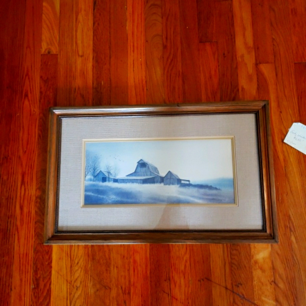 Jim Gray "Early Winter", Watercolor, Pencil S/N 651/1000 Lithograph, RARE!!